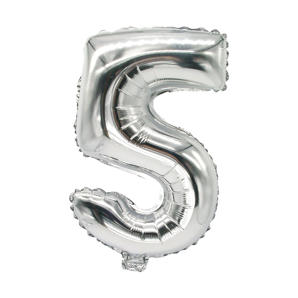 Papstar Folienluftballon »5« silber