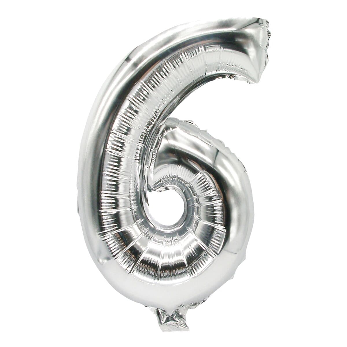 Papstar Folienluftballon »6« silber