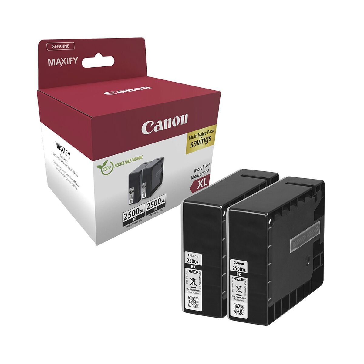 Canon 2er-Pack Tintenpatrone »PGI-2500 XL BK«