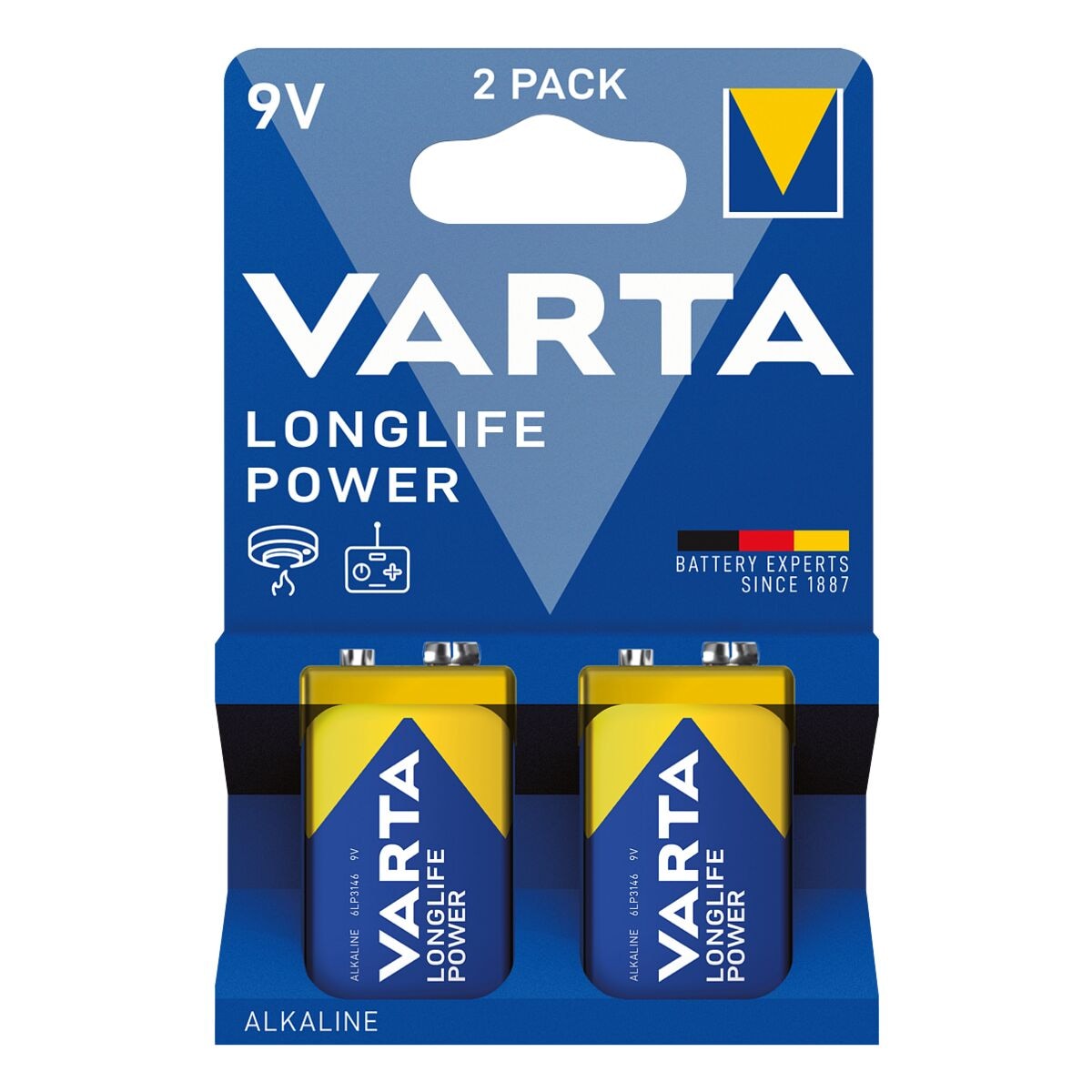 Varta 2er-Pack Batterien »LONGLIFE Power« E-Block / 6LP3146