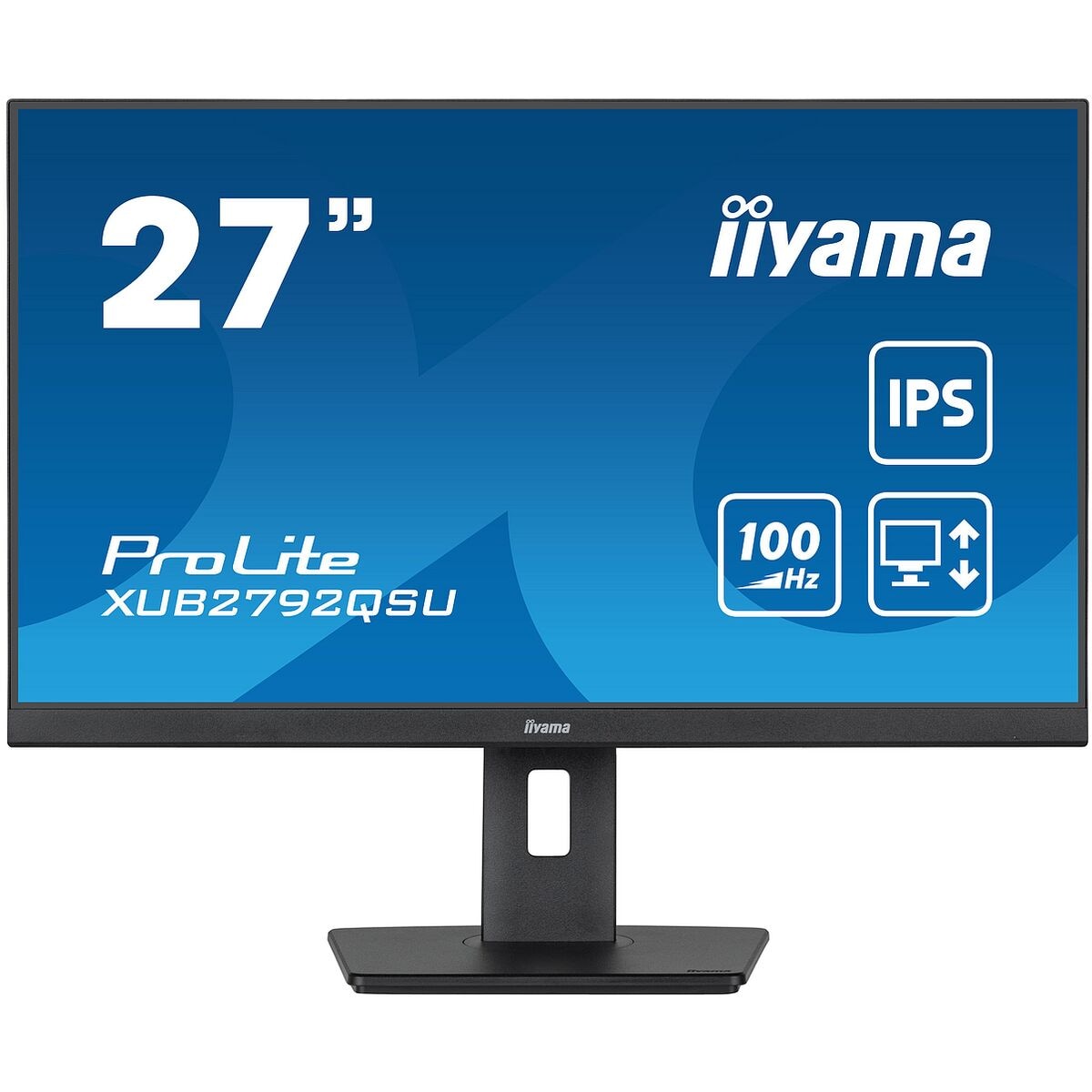 Iiyama ProLite XUB2792QSU-B6 IPS Monitor, 68,5 cm (27''), 16:9, WQHD, HDMI, DisplayPort, DVI, Audio Jack, 4x USB