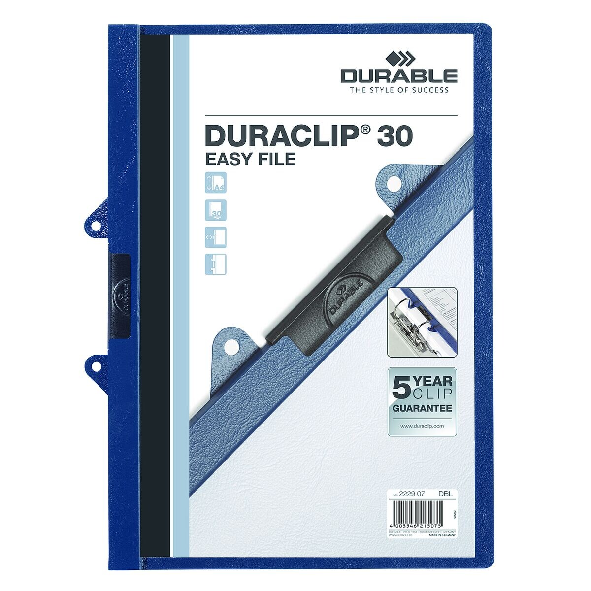 Durable 25er-Pack Klemmhefter »Easy File« A4