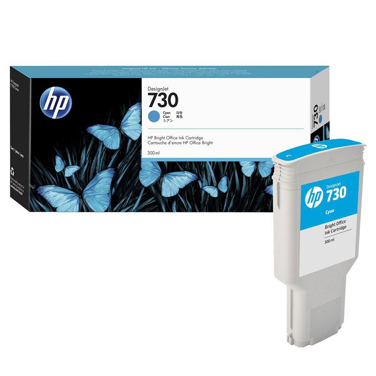 HP Tintenpatrone HP 730, cyan - P2V68A