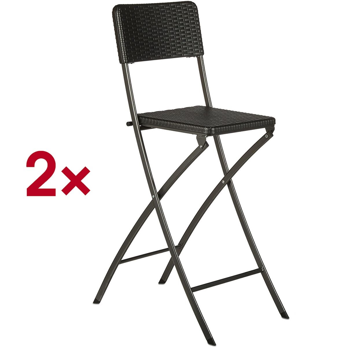 relaxdays 2er-Set Barhocker »Rattan«