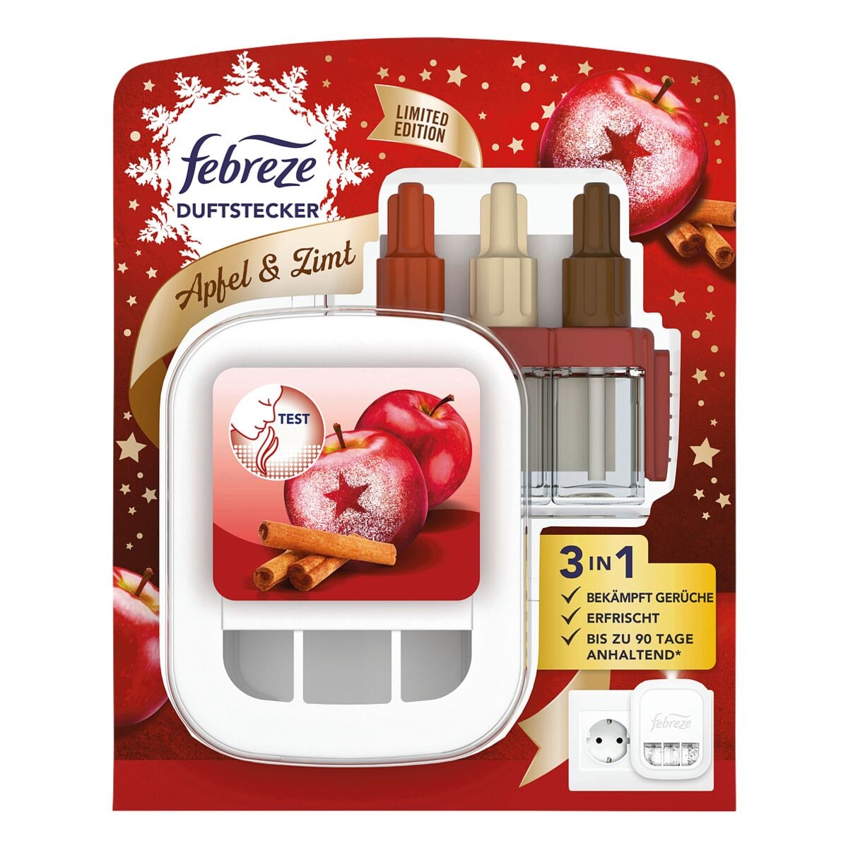 febreze Duftstecker Starter-Set »3Volution Alpen Apfelstrudel« limitierte Edition