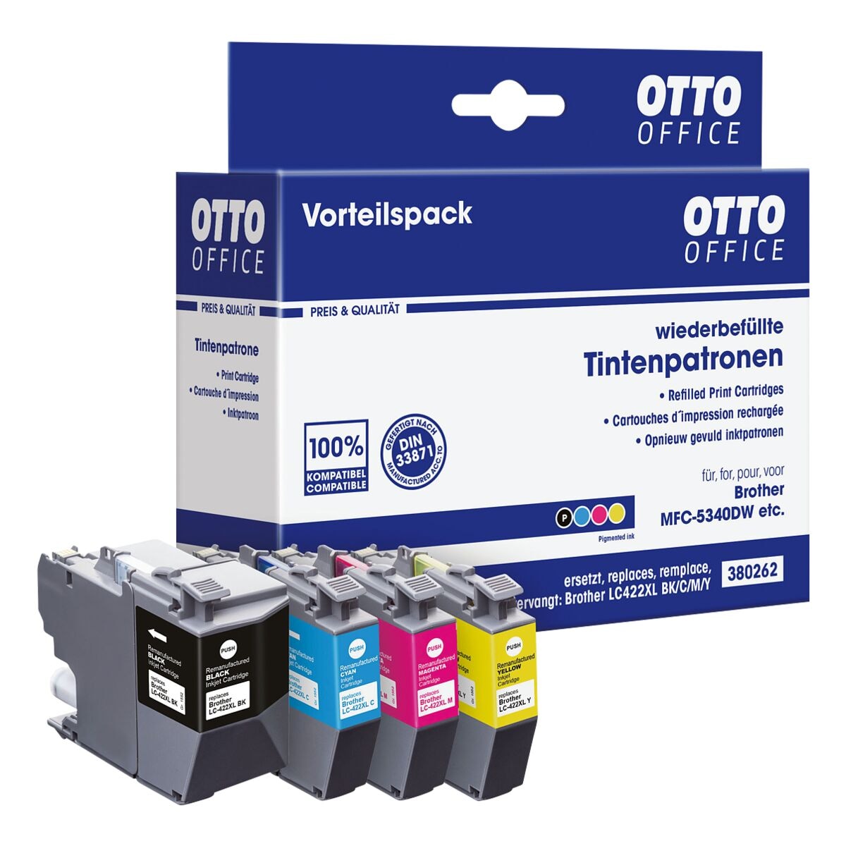 OTTO Office Tintenpatronen-Set ersetzt Brother »LC422XL VAL«