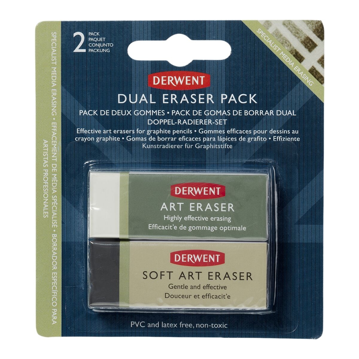 DERWENT 2er Pack Radierer