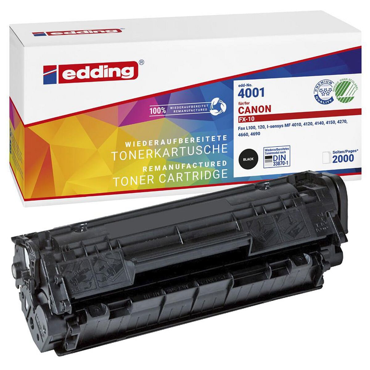 Edding Toner ersetzt Canon »FX10« schwarz