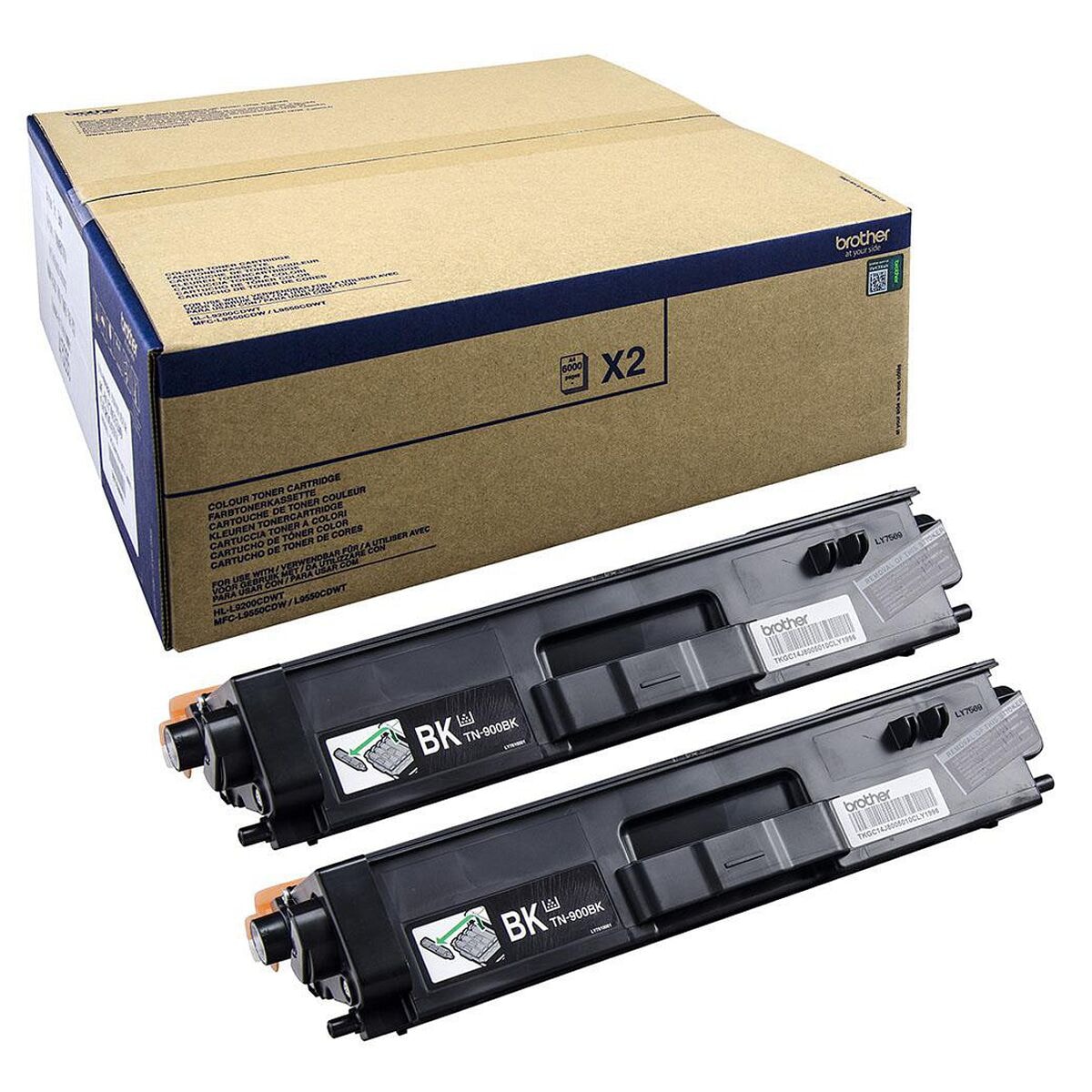 Brother Toner-Set »TN-900BK« schwarz - 2 Stück