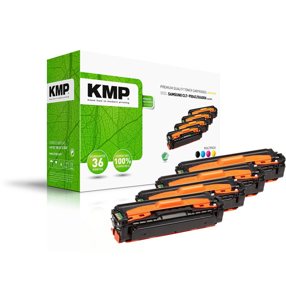 KMP Toner-Set ersetzt Samsung »CLT-P504C (SU400A)« schwarz, cyan, magenta, gelb