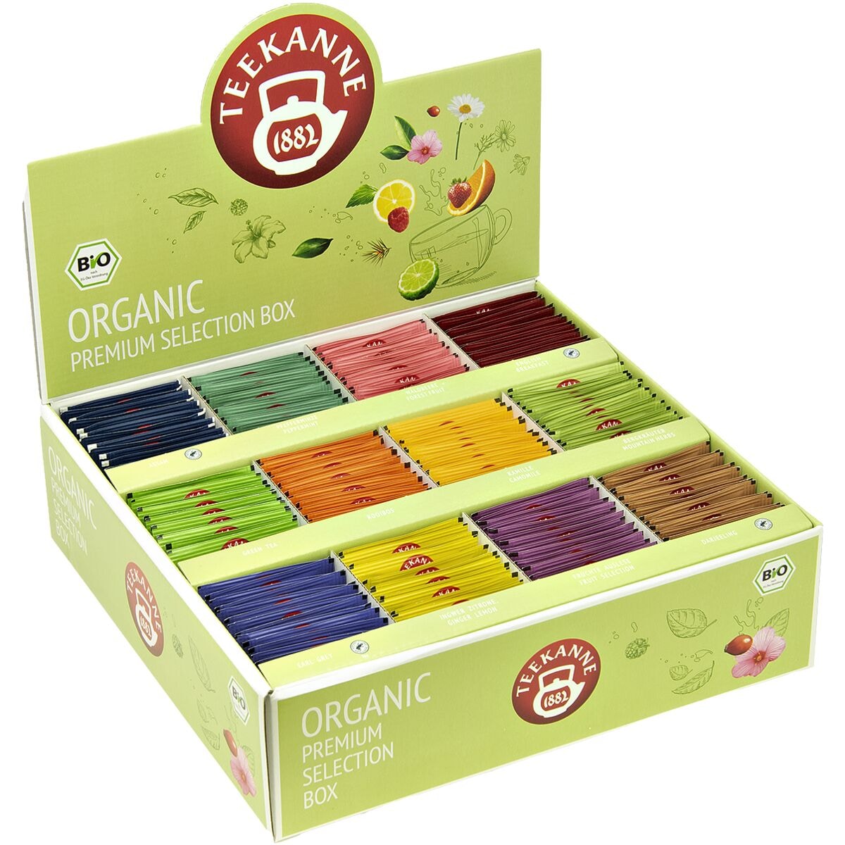 TEEKANNE Tee-Sortimentsbox »Bio Gastro Premium« (180 Portionen)