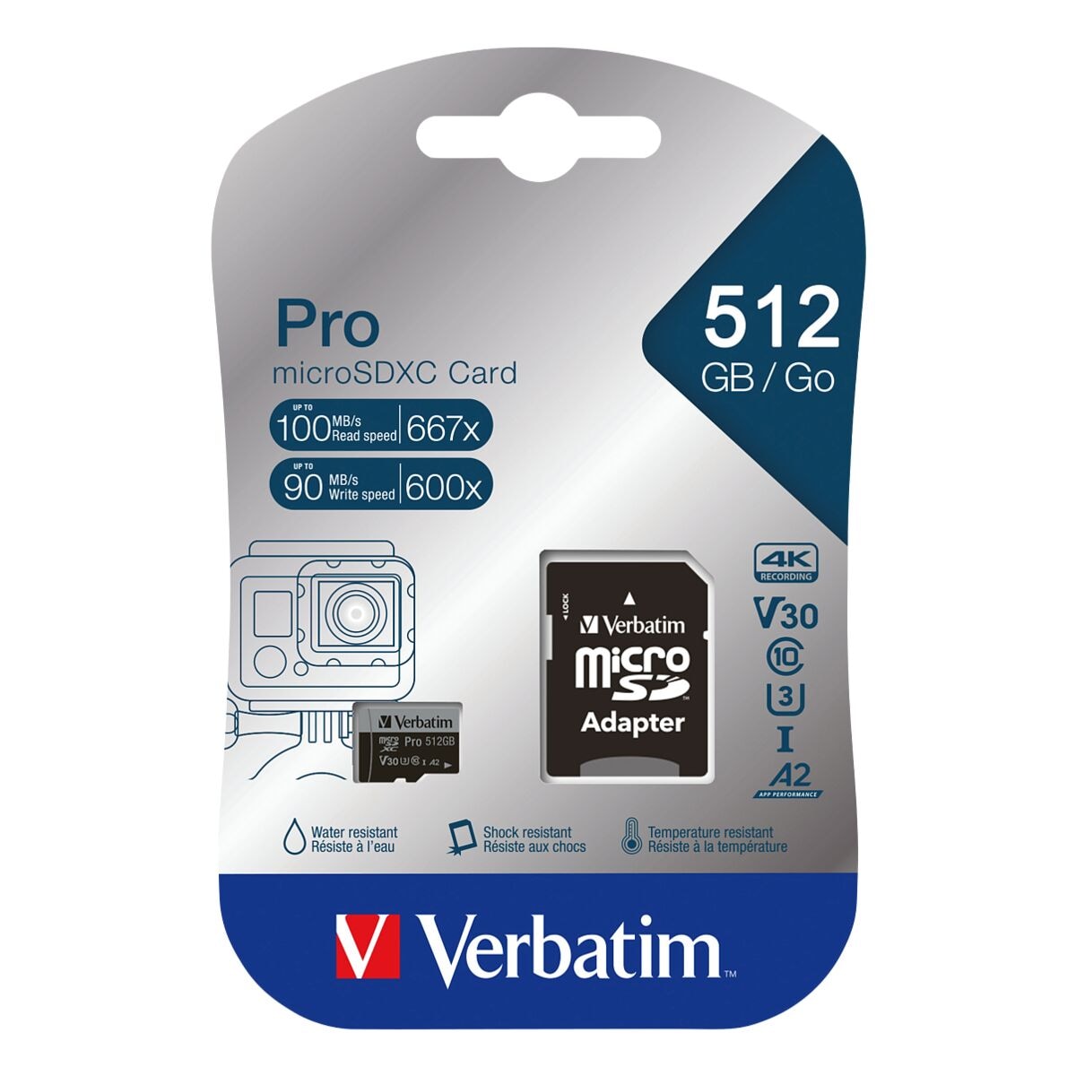 Verbatim microSDXC-Speicherkarte 512 GB »Pro U3«