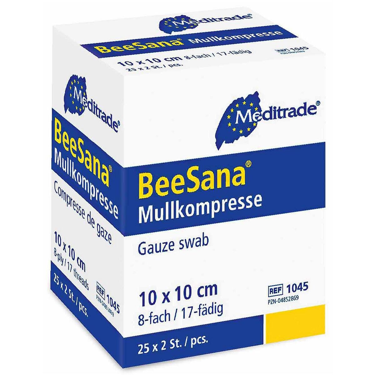Meditrade 50er-Pack Mullkompresse 8-fach 10 x 10 cm