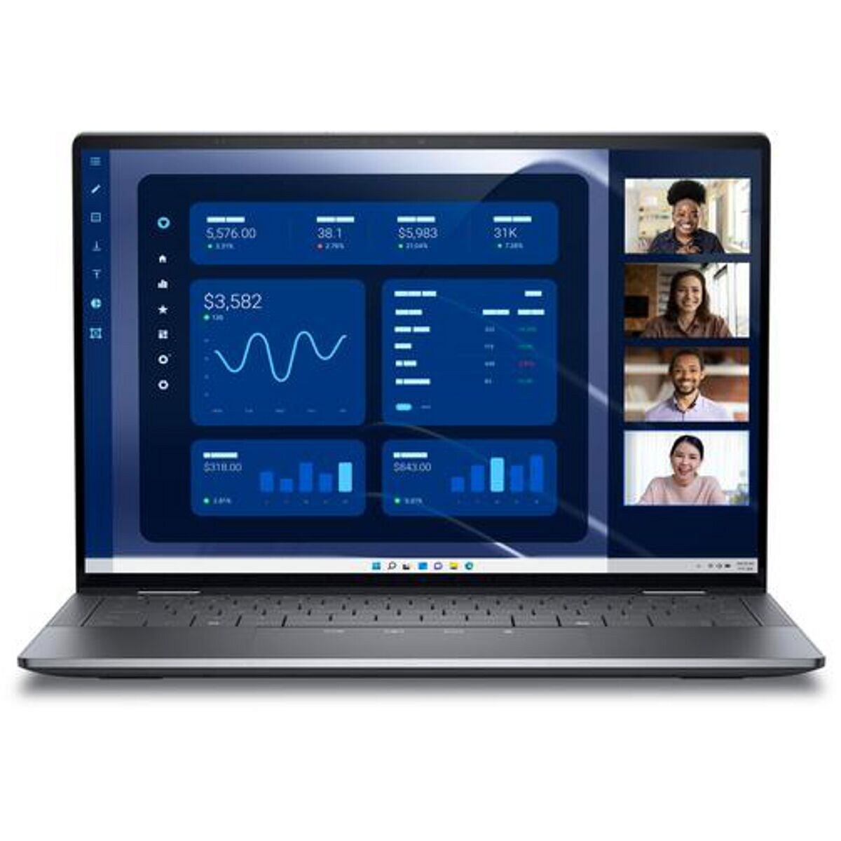 Dell Convertible 2-in-1 Notebook Latitude 9450 VFCJ5, Display 35,6 cm (14''), Intel® Core™ Ultra 7 165U, 16 GB RAM, 512 GB SSD, Windows 11 Pro 64-bit