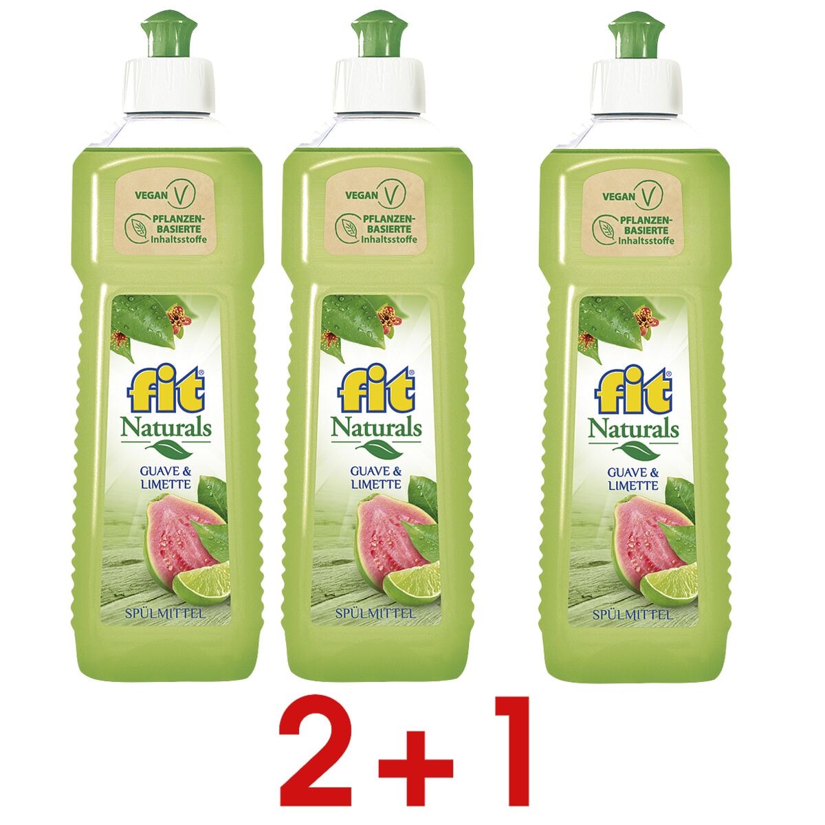 fit Grüne Kraft 2+1 Aktion: Geschirrspülmittel »Naturals Guave & Limette« 500ml