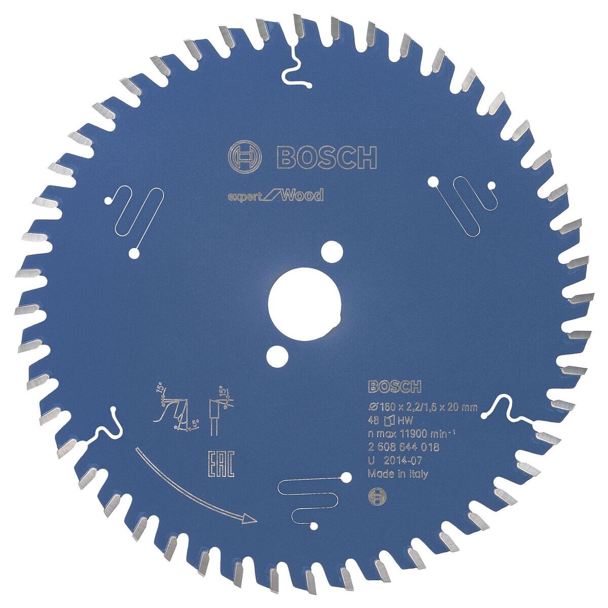 BOSCH Kreissägeblatt »EXPERT for Wood« 160,0 mm 48 Zähne