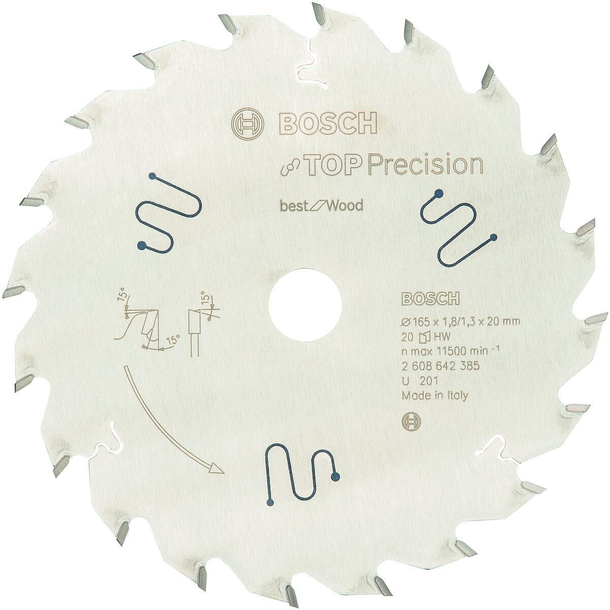 BOSCH Kreissägeblatt »Best for Wood« 165,0 mm 20 Zähne
