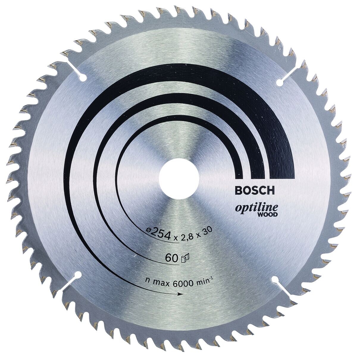 BOSCH Kreissägeblatt »Optiline Wood« 254,0 mm 60 Zähne
