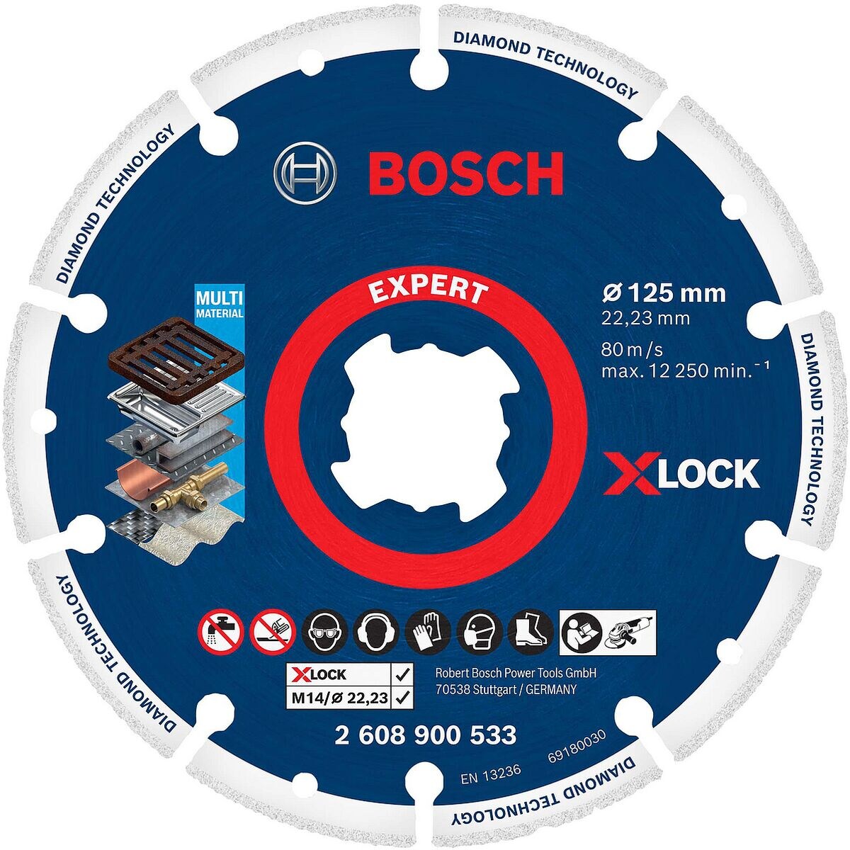 BOSCH Trennscheibe »EXPERT Diamond Metal Wheel X-LOCK«