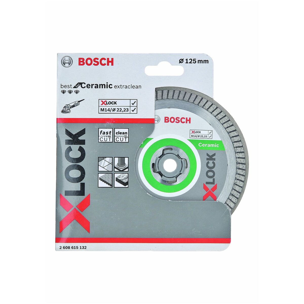 BOSCH Trennscheibe »X-LOCK Best for Ceramic Extra Clean Turbo«