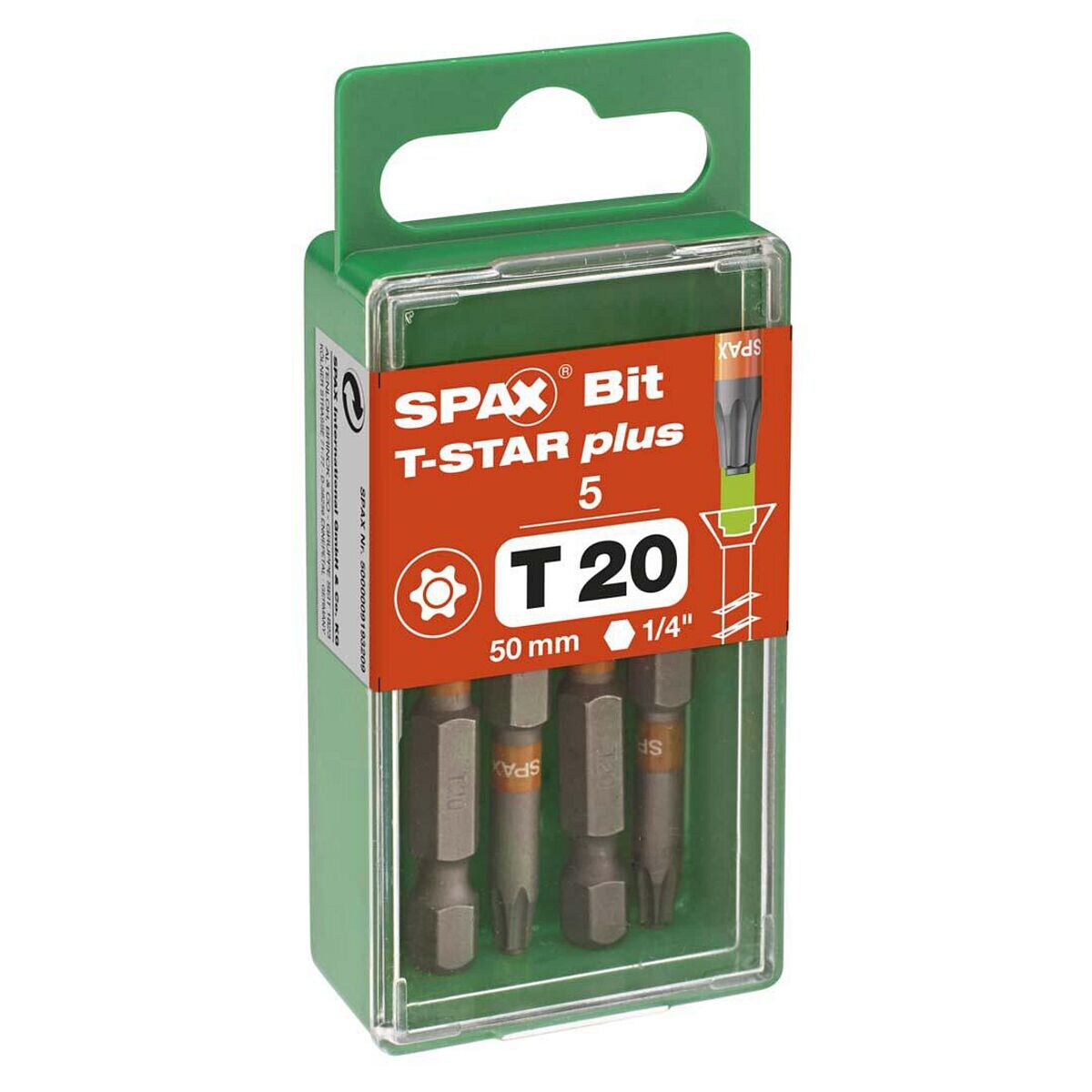SPAX Bits T20 T-STAR Plus 5 Stück