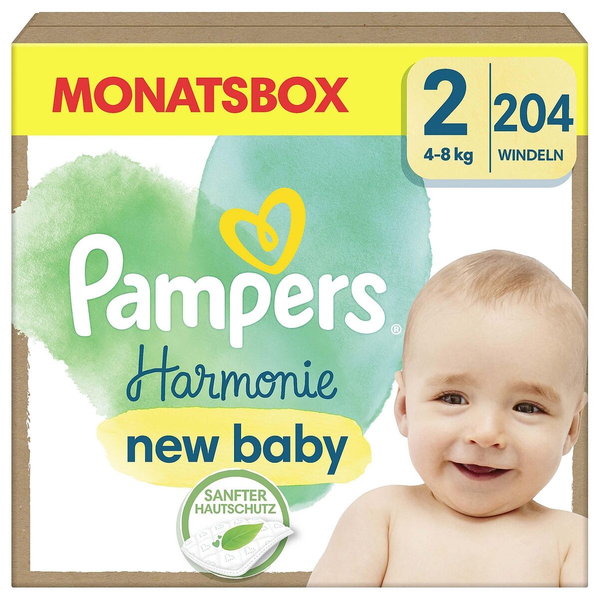 Pampers Windeln »Harmonie™« Gr.2 (4-8 kg) 204 Stück
