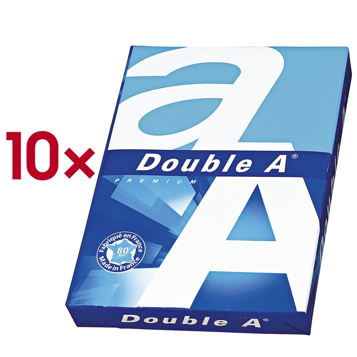 10x Multifunktionales Druckerpapier A4 Double A Premium - 5000 Blatt gesamt