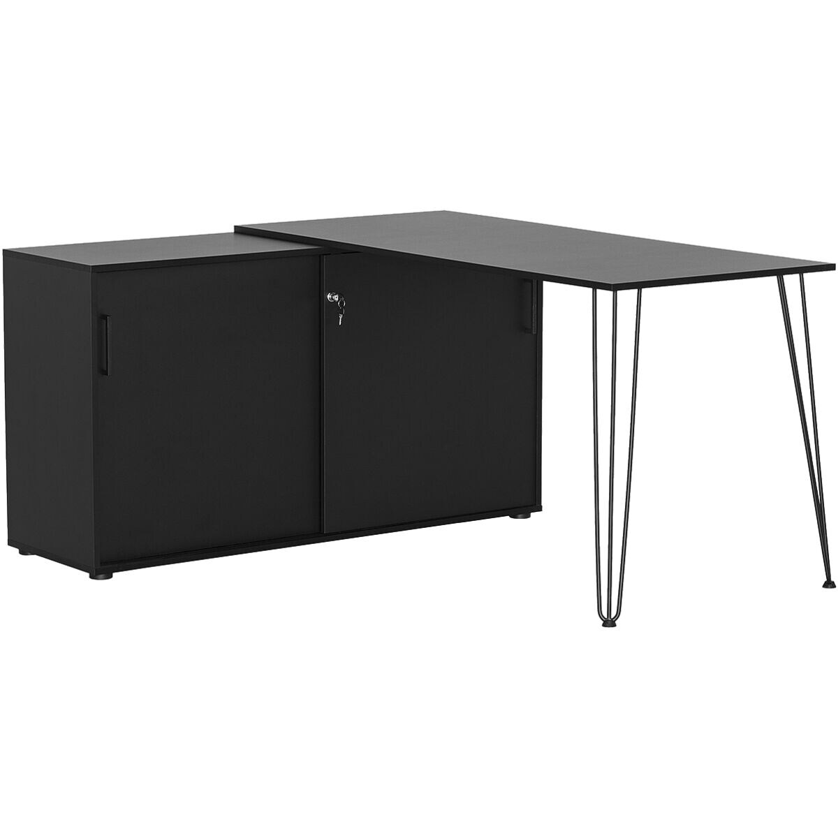 Möbelpartner Schreibtisch »Ekko« 129,5 cm, 2-Fuß