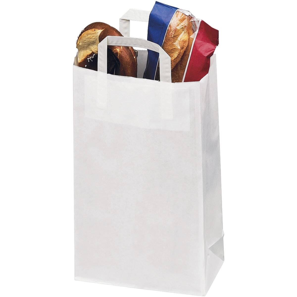 VP 250 Stück Papier-Tragetaschen »Topcraft« 220,0/360,0 mm weiß
