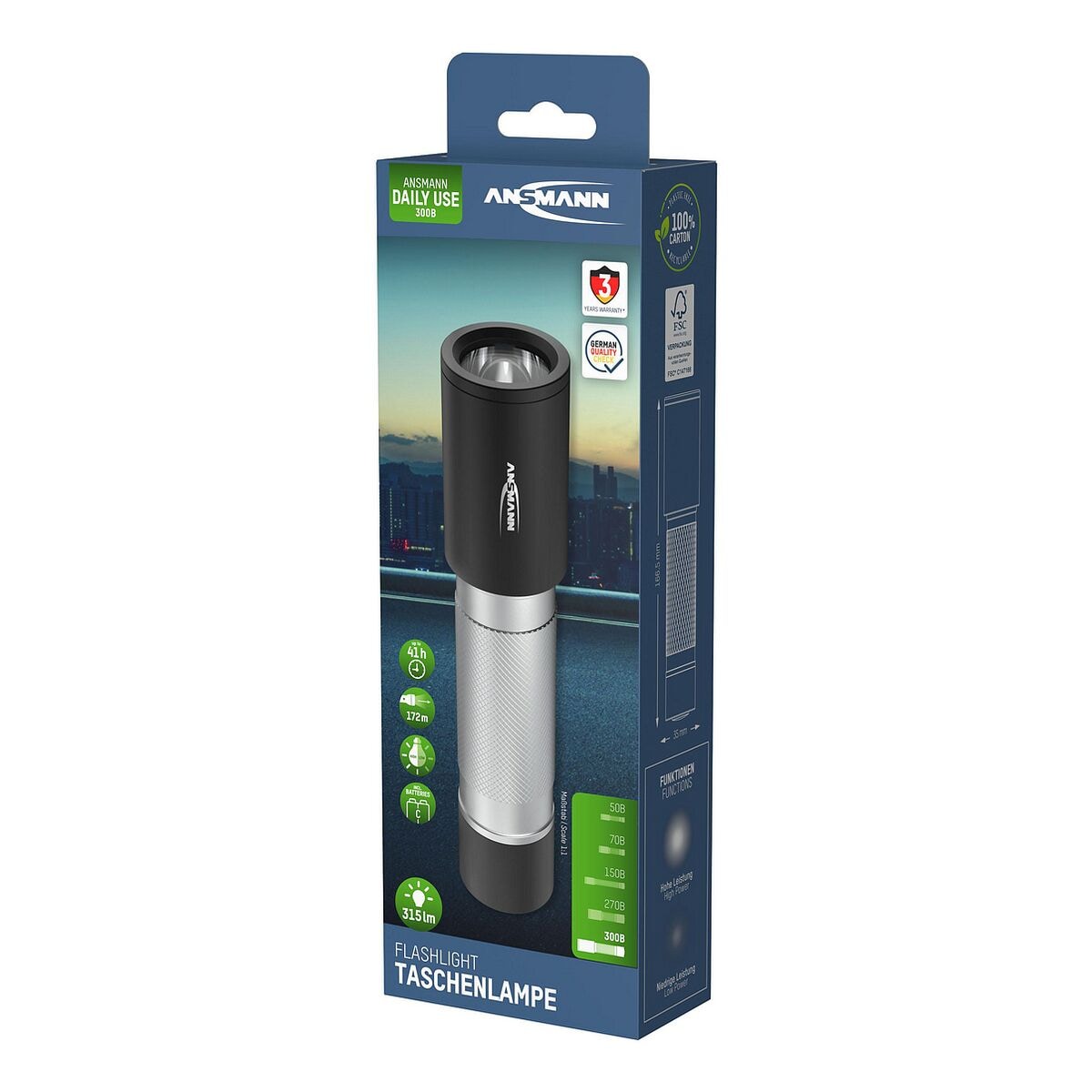 Ansmann Taschenlampe »Daily Use 300B«
