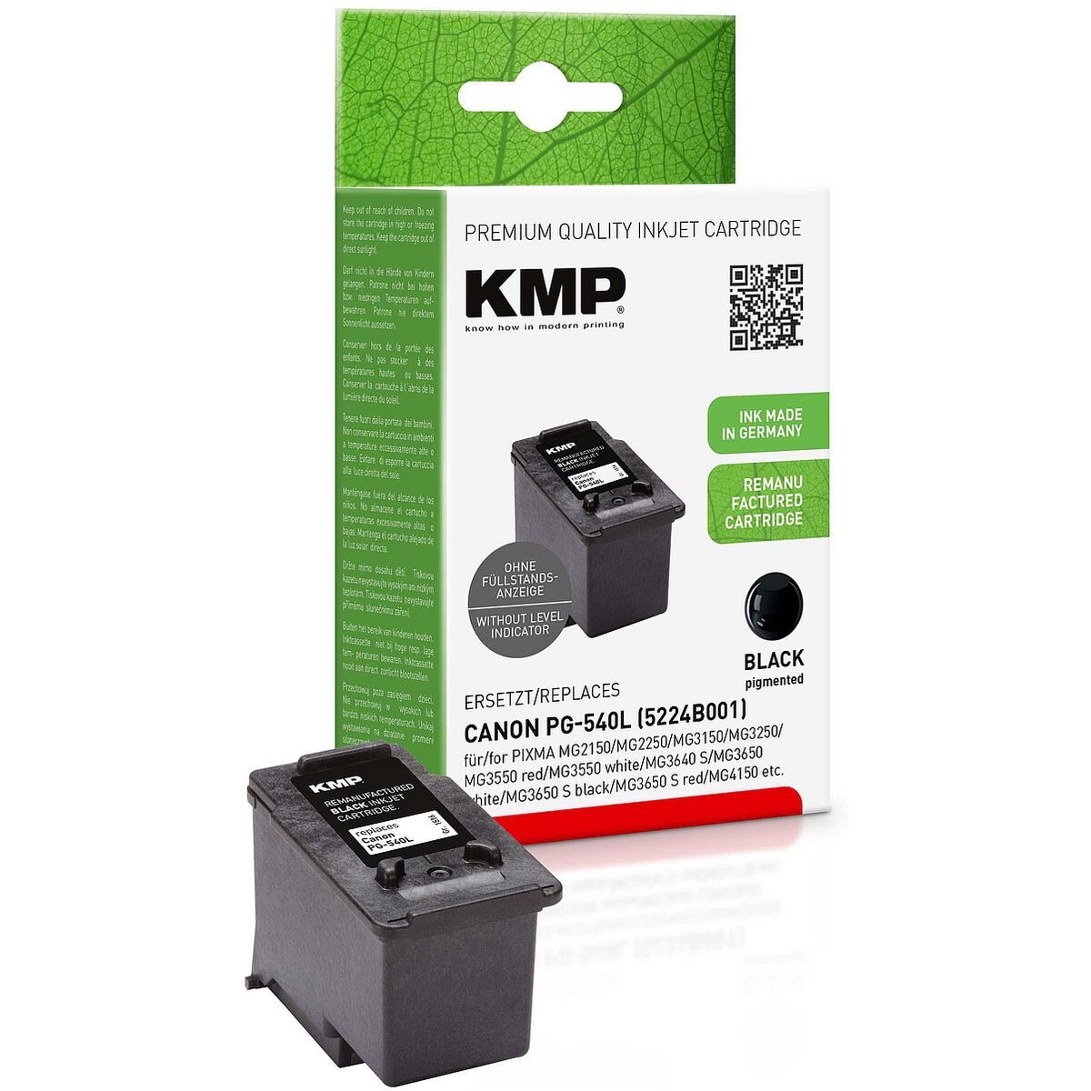 KMP Tintenpatrone ersetzt Canon »PG-540L« schwarz