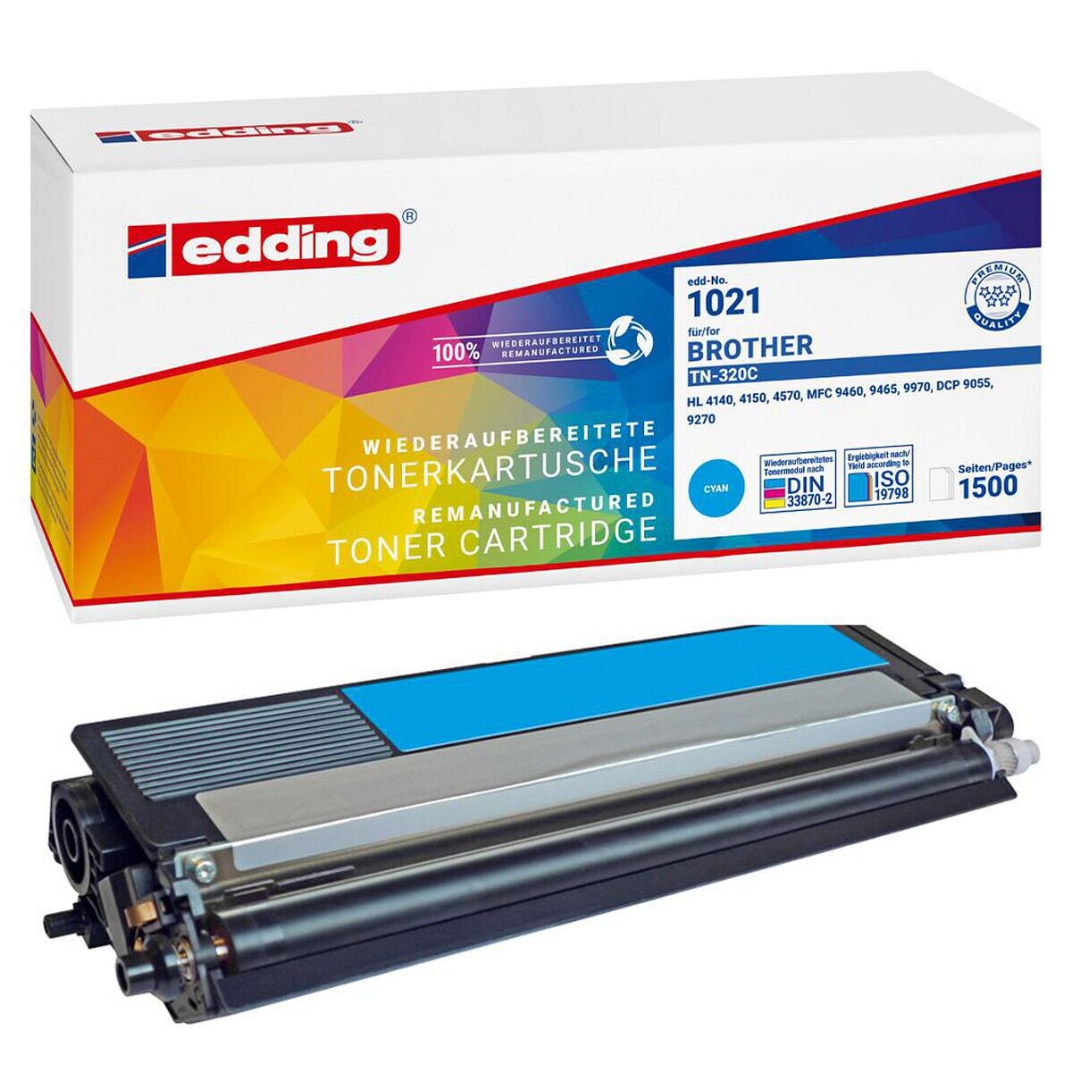 Edding Toner ersetzt Brother »TN-320C« EDD-1021 cyan