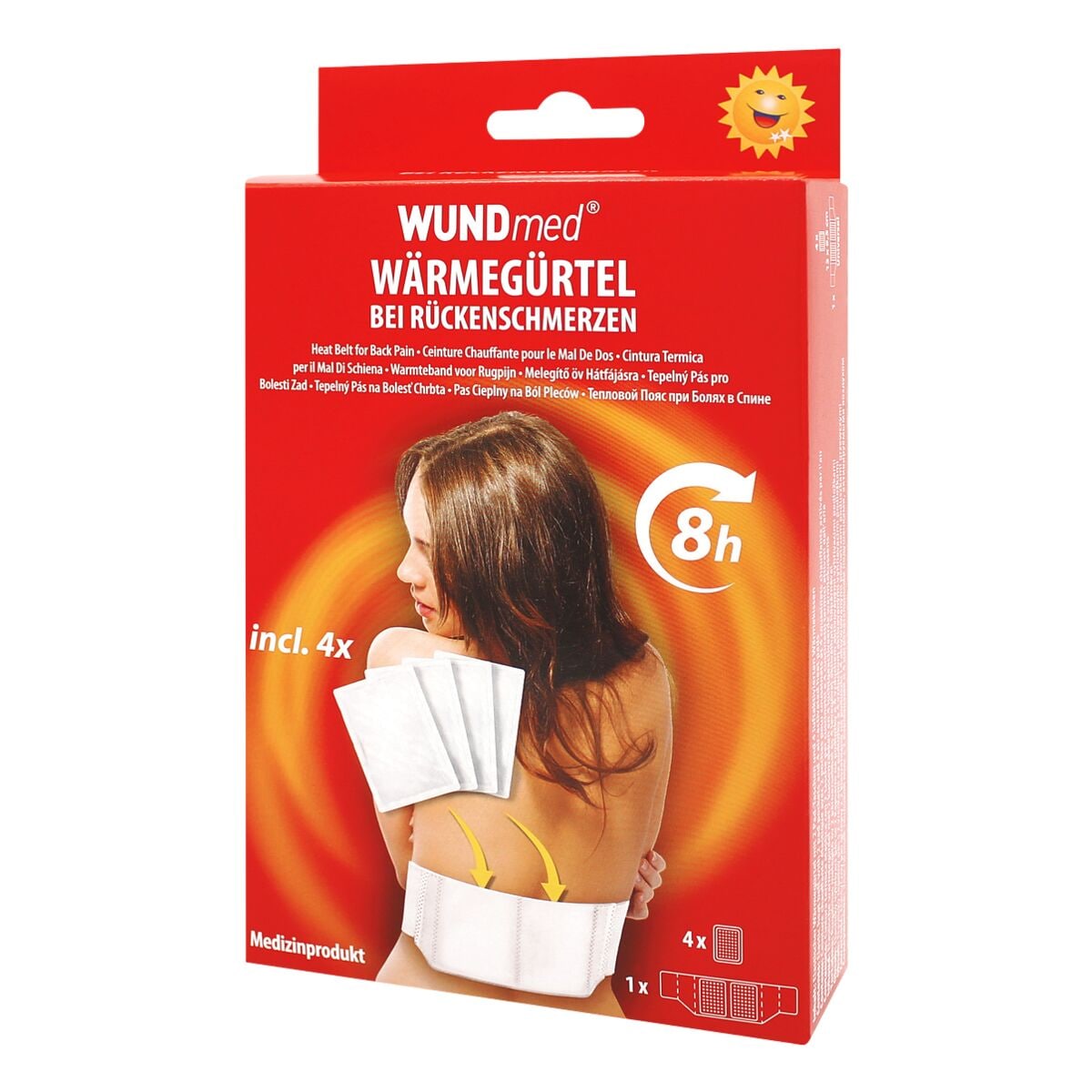 WUNDmed Wärmegürtel mit 4 Pads