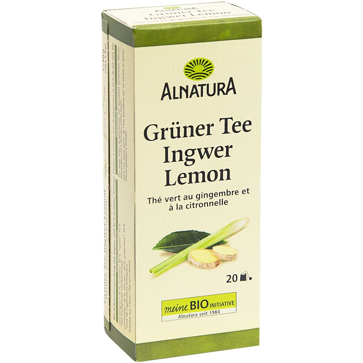 Alnatura Grüner Tee »Ingwer-Lemon« 20 Beutel
