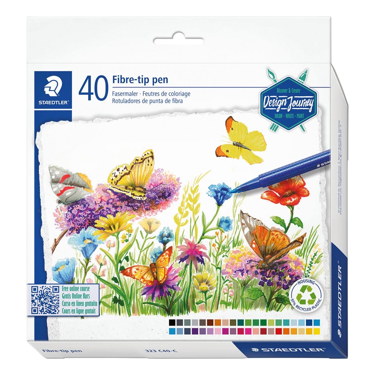 Staedtler 40 Fasermaler »triplus color 323« Design Journey