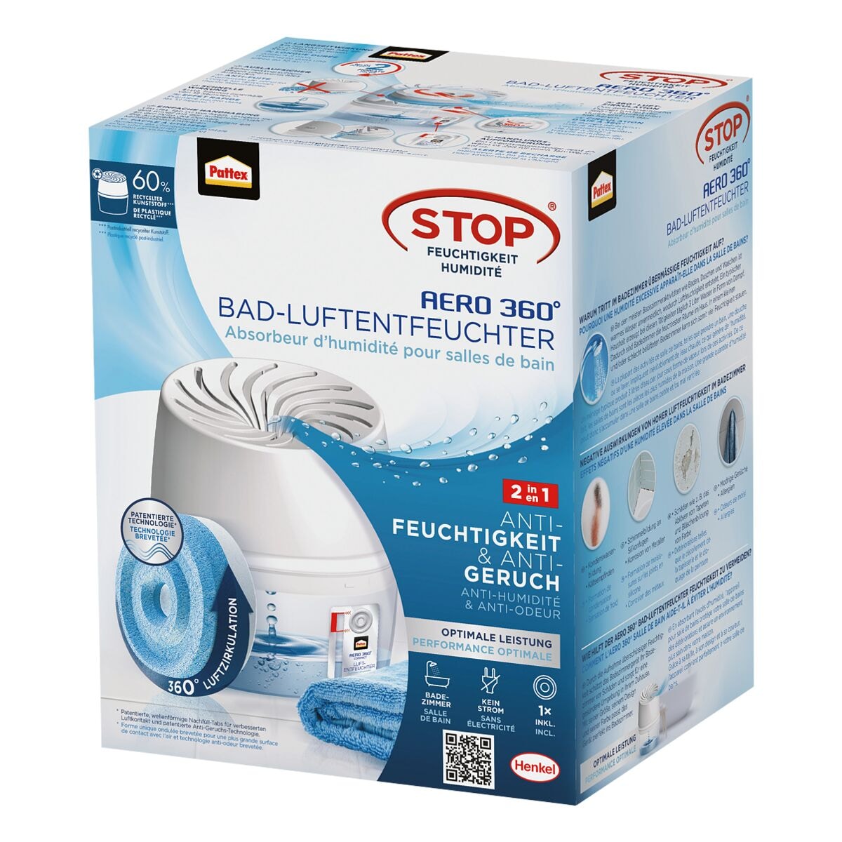Pattex Bad-Luftentfeuchter »AERO 360°«