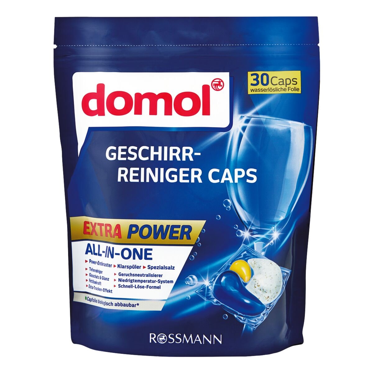 domol Geschirr-Reiniger Caps »Extra Power All-in-One« 30 Stück