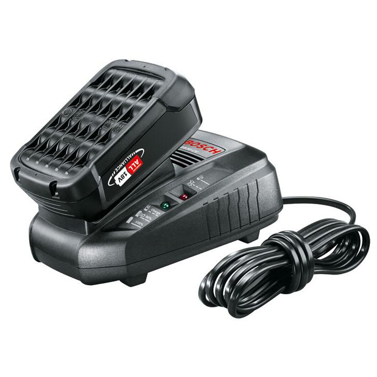 BOSCH Werkzeugakku mit Ladegert 2,5 Ah + AL 1830CV