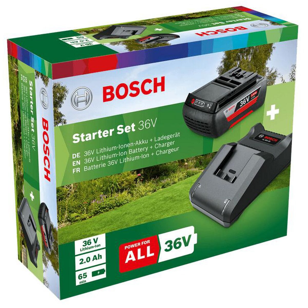 BOSCH Werkzeugakkumit Ladegert Starter-Set 36V