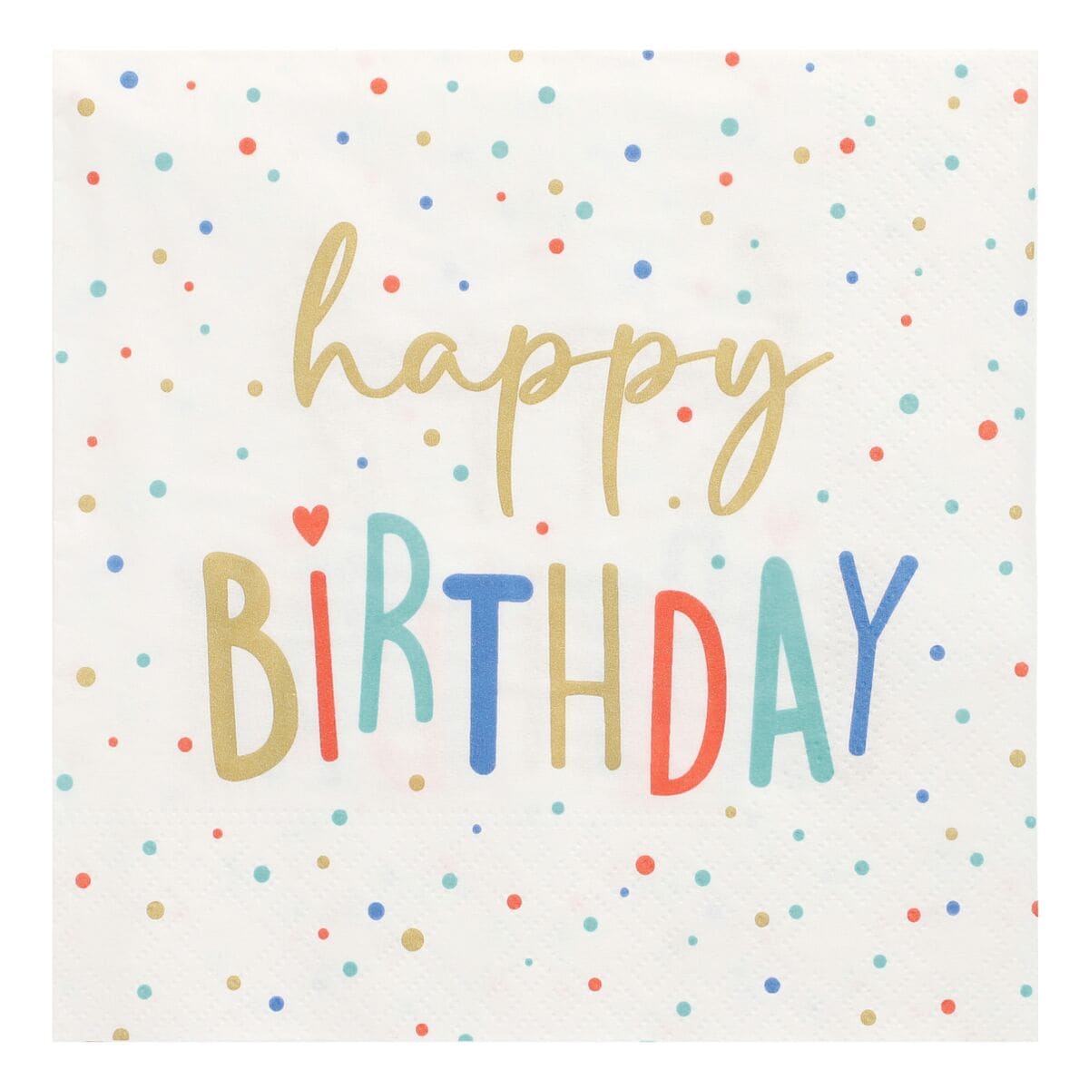 Papstar Servietten mit Motiv Happy Birthday 3-lagig 20 Stück