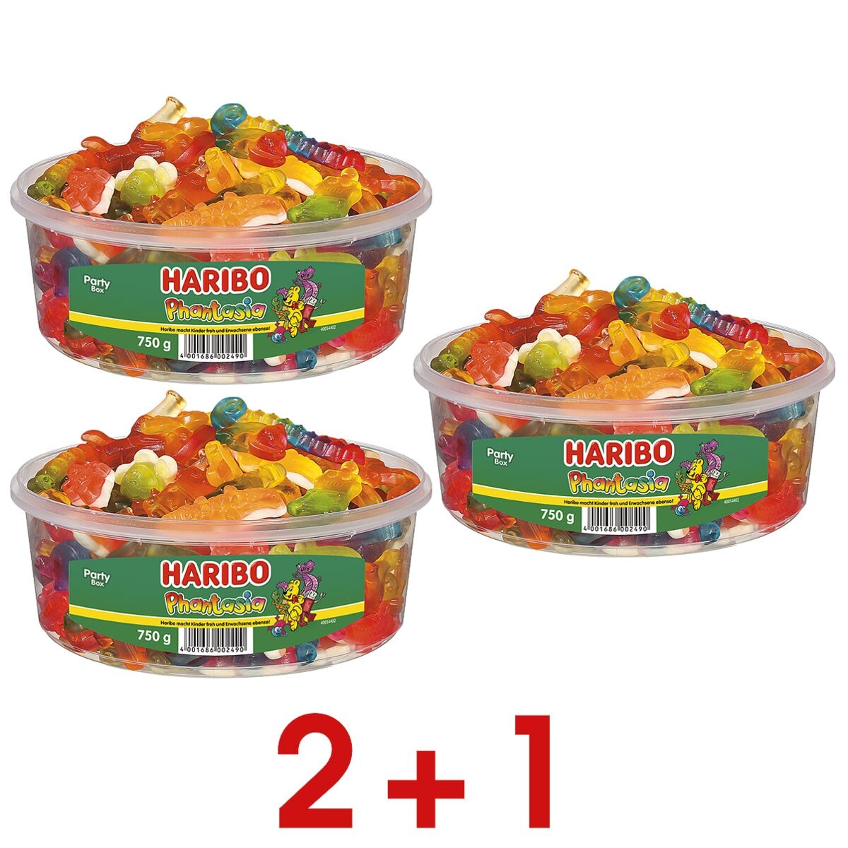 Haribo 2+1 Aktion: Fruchtgummi »Phantasia« Party Box 750 g