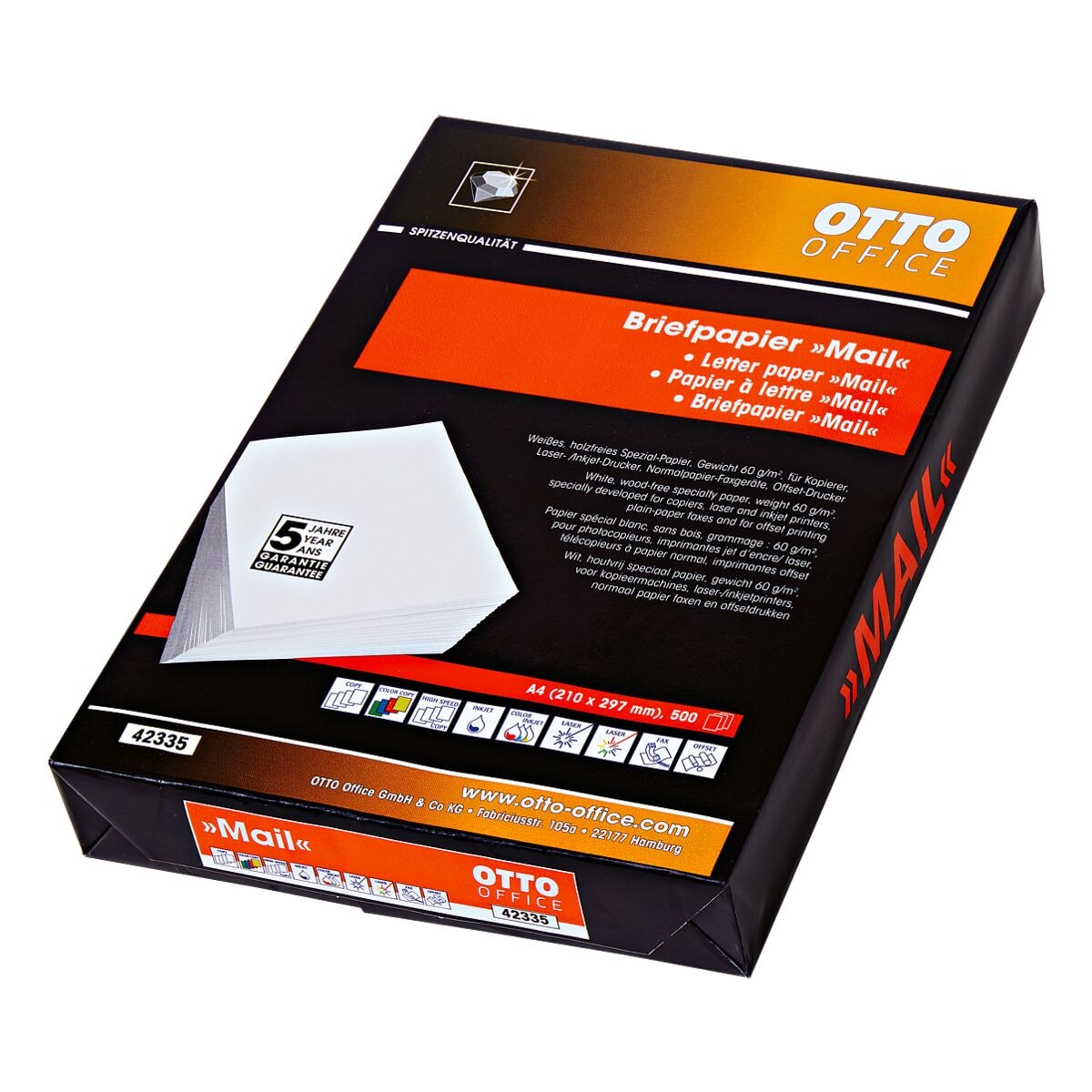 Multifunktionales Briefpapier A4 OTTO Office Premium MAIL - 500 Blatt gesamt, 60g/qm
