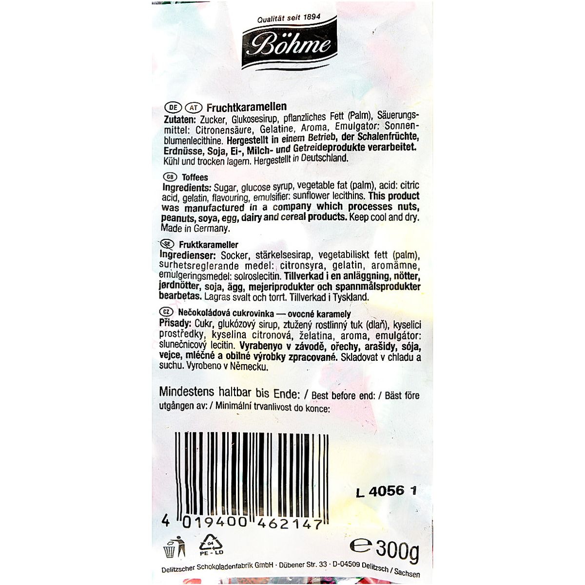 Fruchtkaramellen Kaubonbons (Kleinpackung)