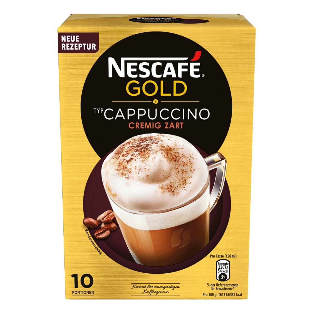 Nescafe Cappuccino im Portionsbeutel