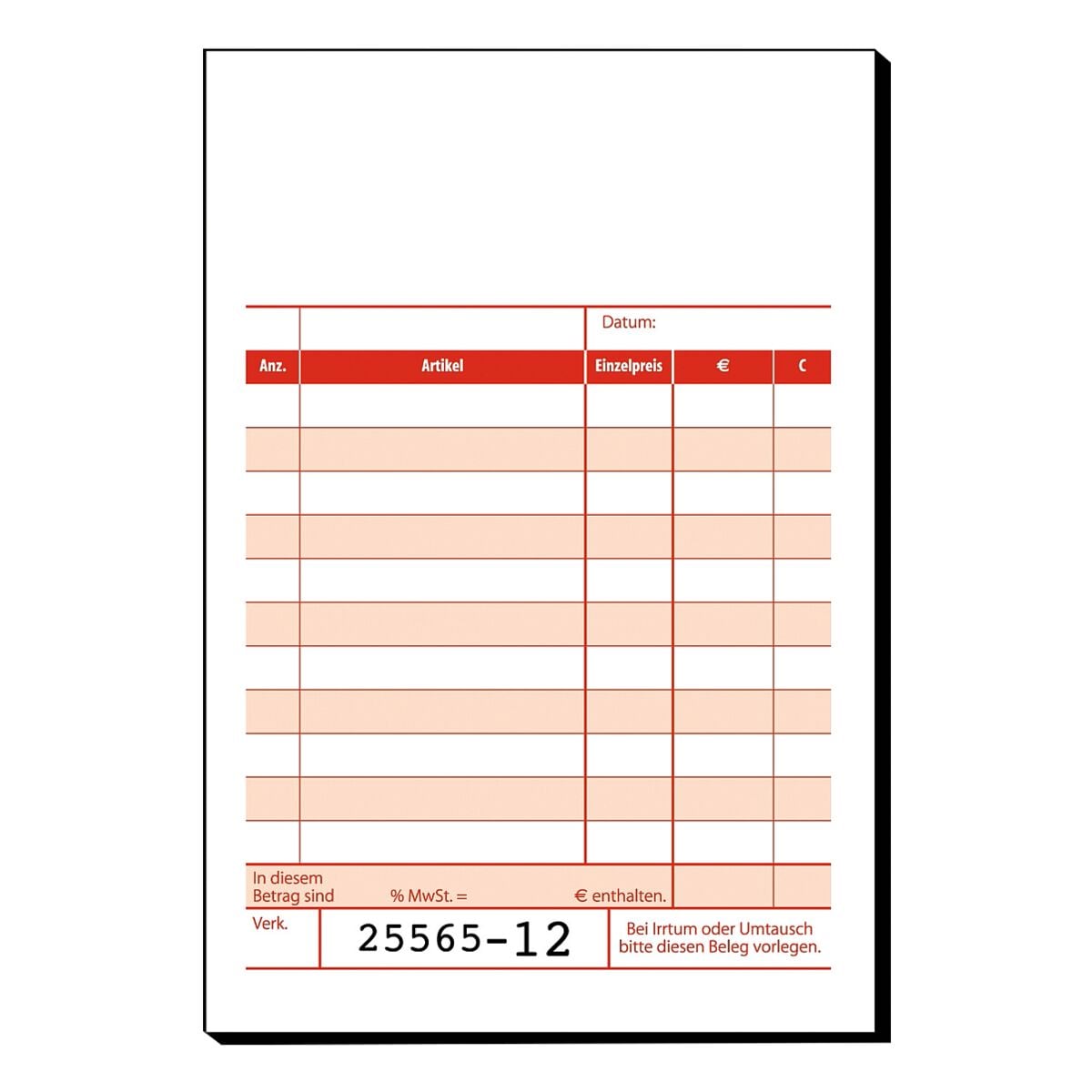 Sigel Formularvordrucke »Kassenbuch mit Additionsblatt« KC620