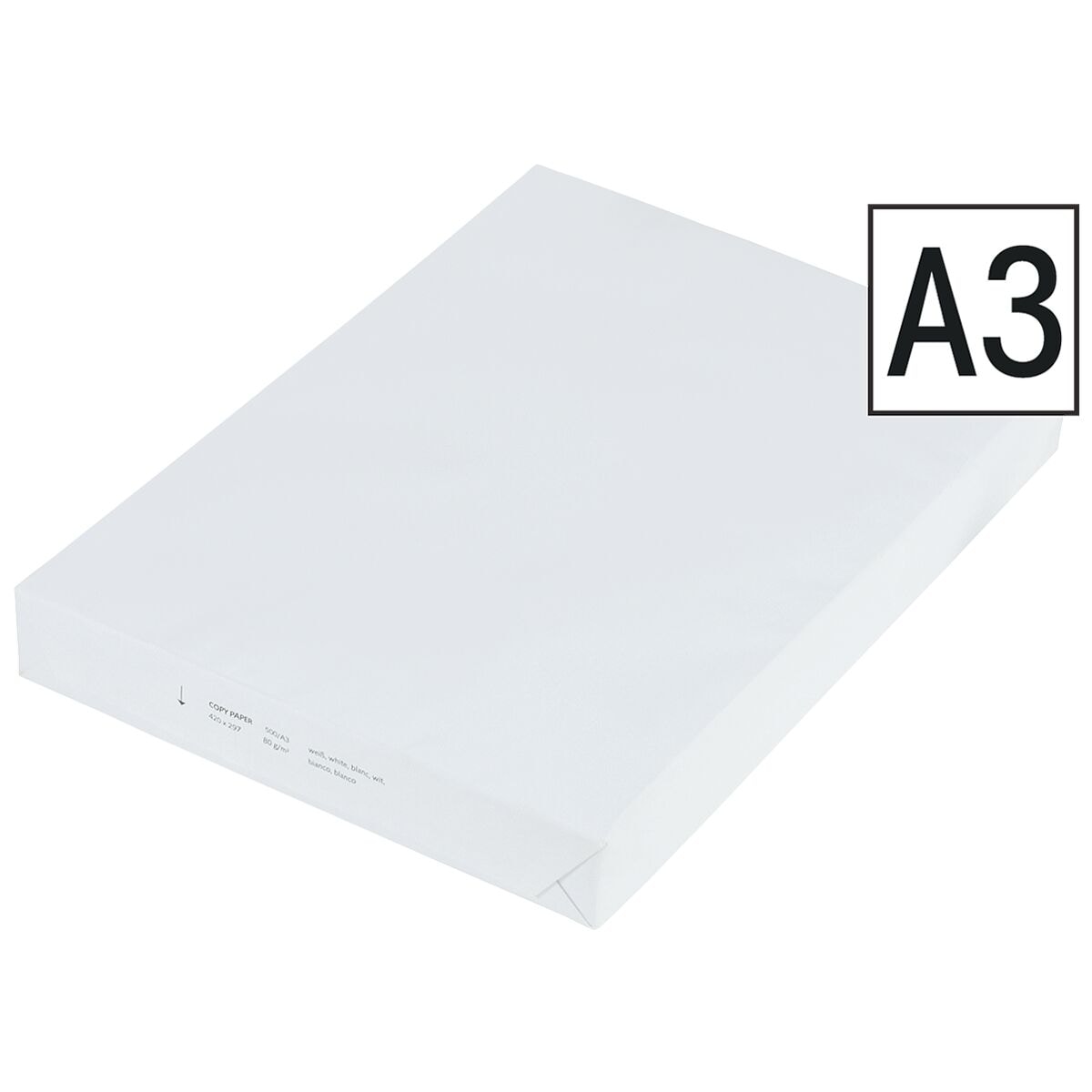 Kopierpapier A3 Opti Basic - 500 Blatt gesamt, 80 g/m²
