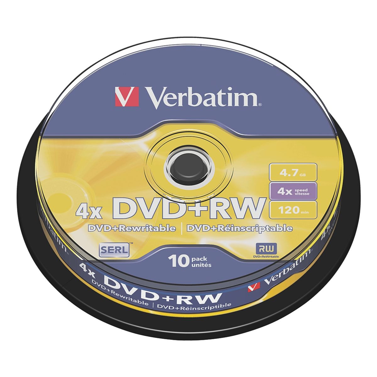 Verbatim DVD-Rohlinge DVD+RW 10er-Spindel