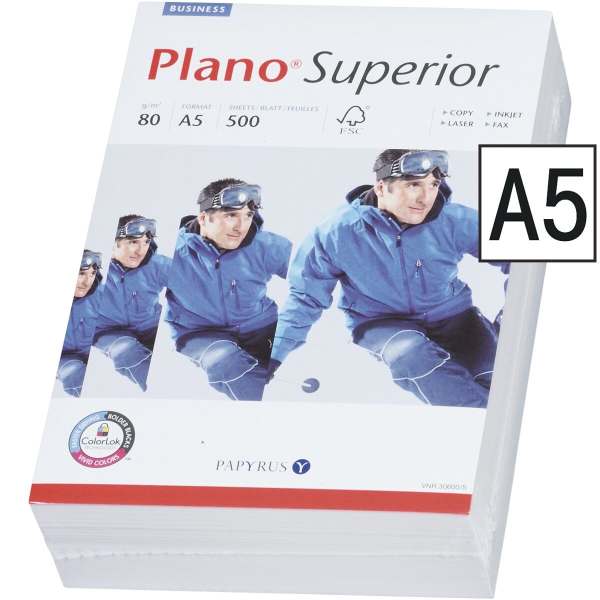 Multifunktionales Druckerpapier A5 Plano Superior - 500 Blatt gesamt
