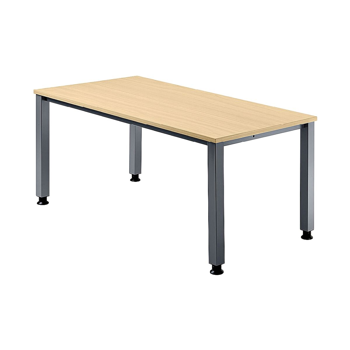 HAMMERBACHER Schreibtisch »Q-Line« 180 cm, 4-Fuß alufarben