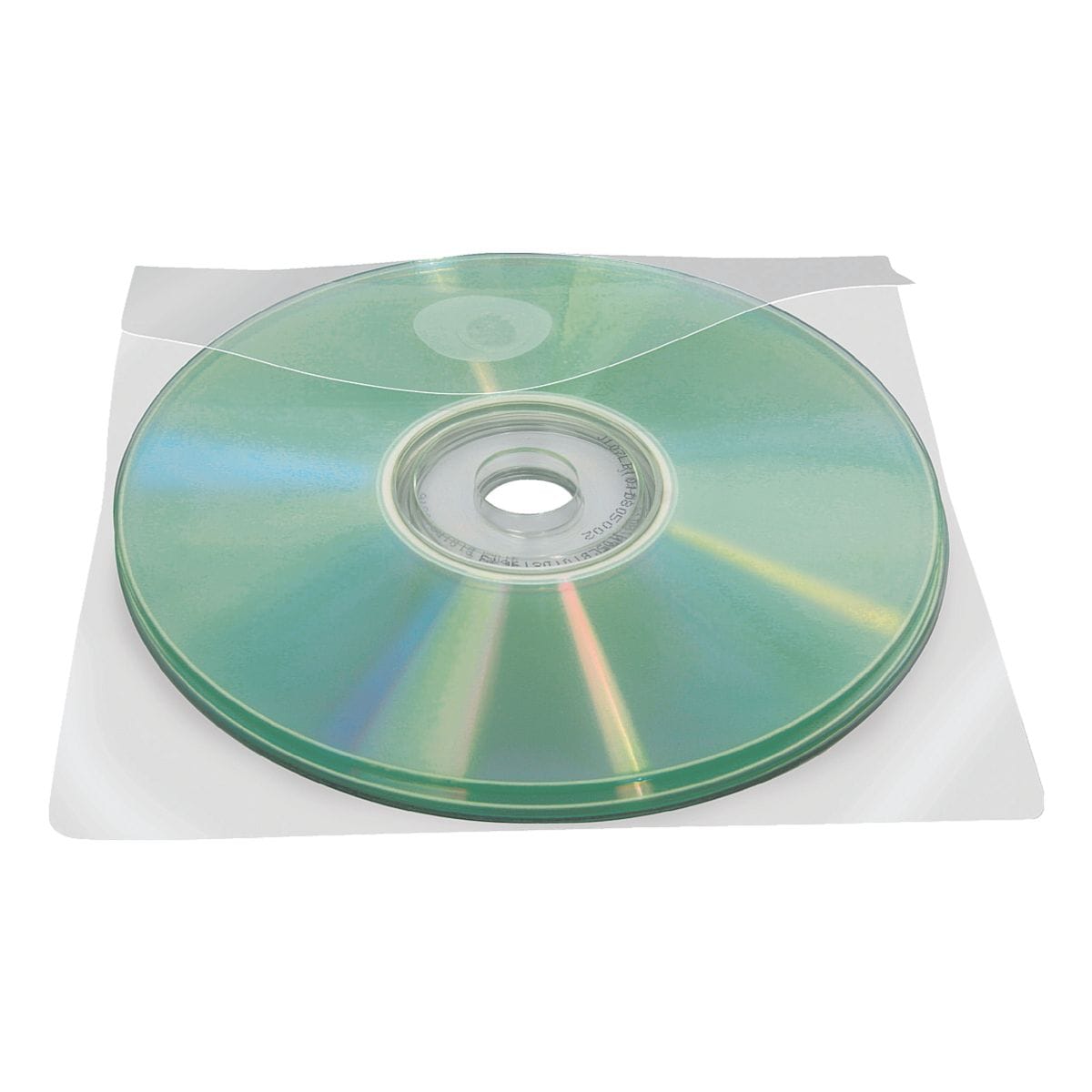 Probeco 100 Selbstklebende CD/DVD/Blu-ray-Hüllen mit Klappe 127x127 mm